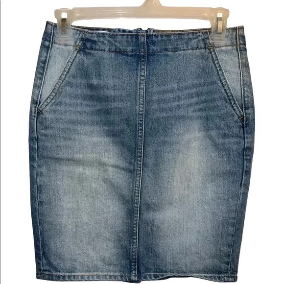 GAP 1969 DENIM JEAN DISTRESSED MINI SKIRT!! SIZE 24 (US 00/XXS) - Picture 1 of 8